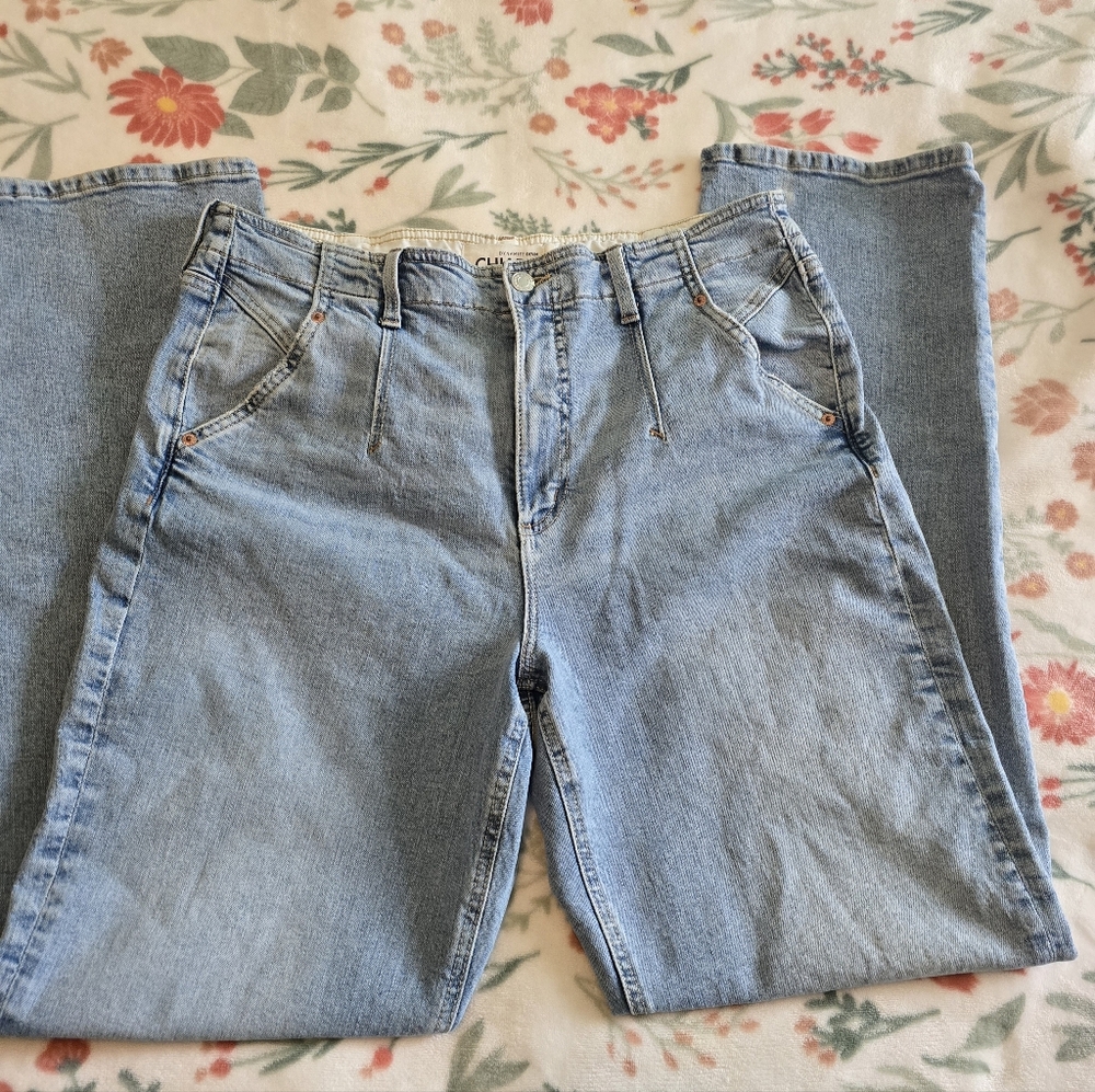 Dynamite Denim Light Wash Stright Leg High Waisted Jeans